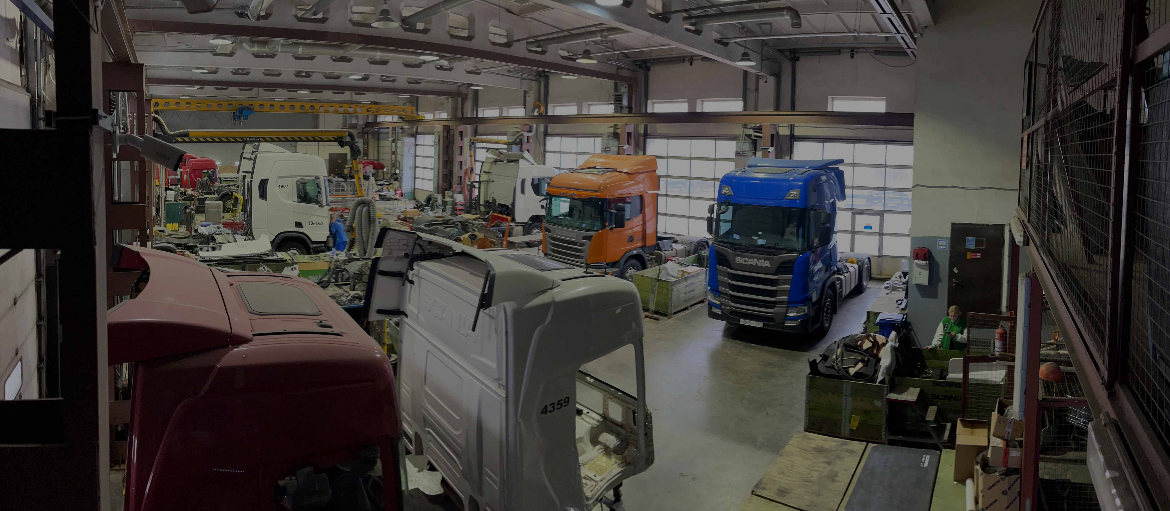Кузовной ремонт грузовых автомобилей, автобусов и спецтехники