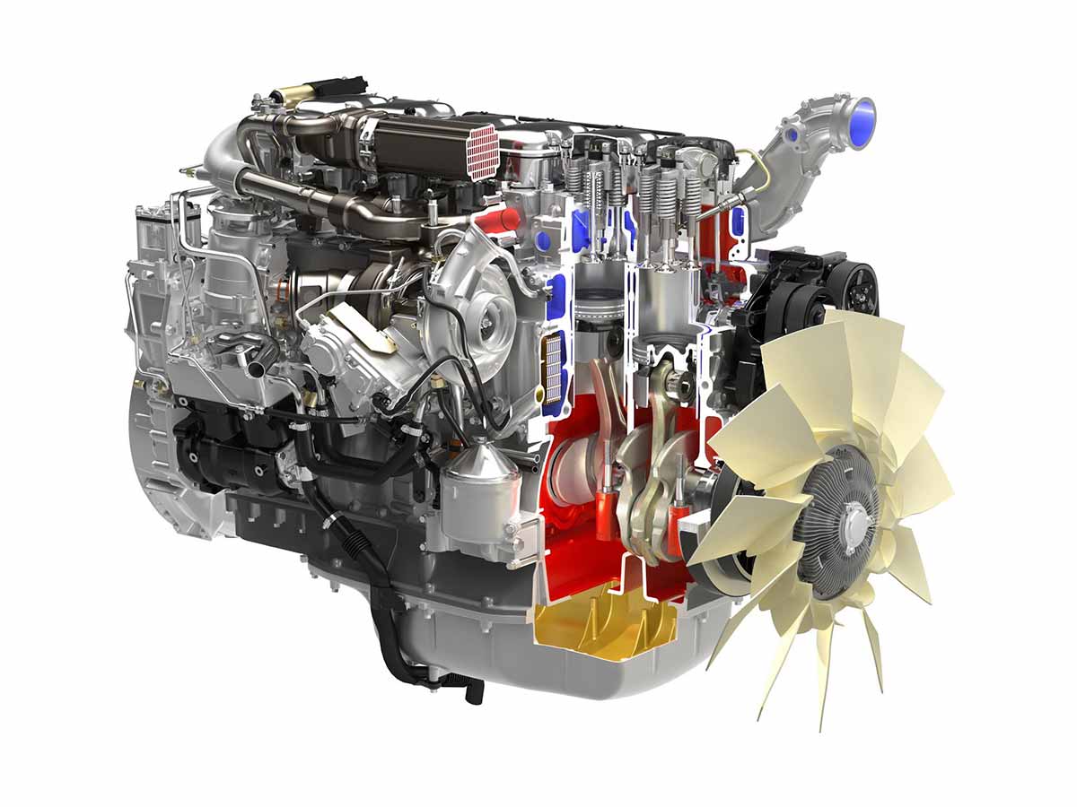 Газовый двигатель Scania Скания CNG на метане