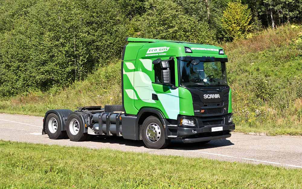 Газовый тягач Scania Скания CNG